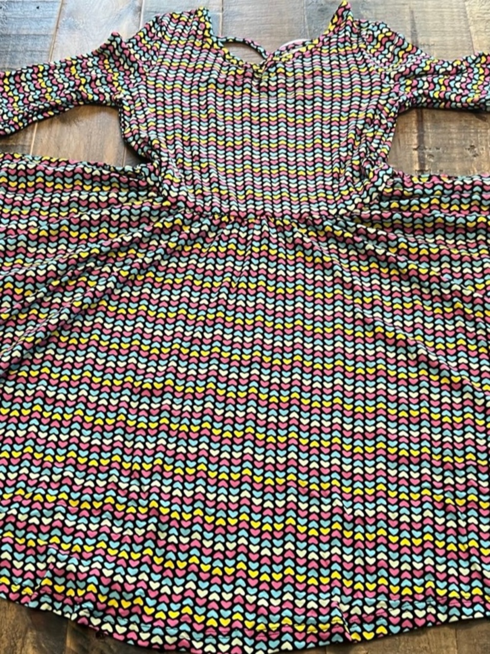 Dot Dot Smile size 5/6 girls bright hearts Ballerina twirl dress new